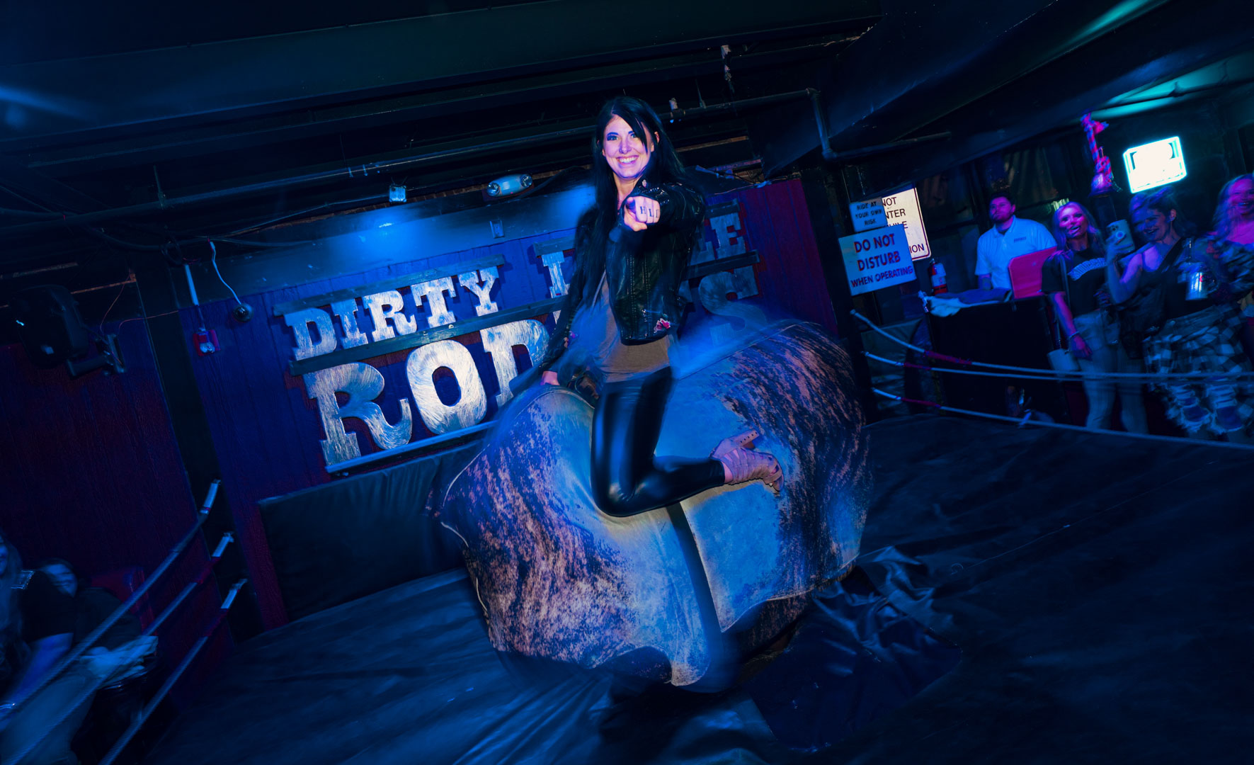 picture of someone riding the bull at Dirty Little Roddys