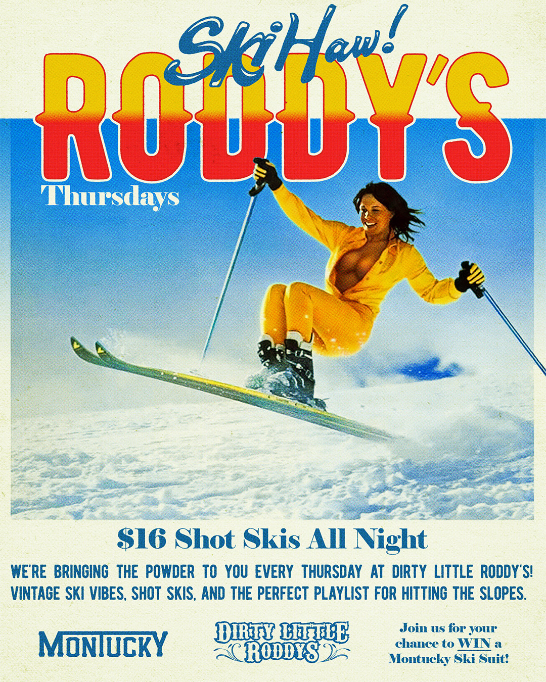 flyer for Ski Haw Roddys